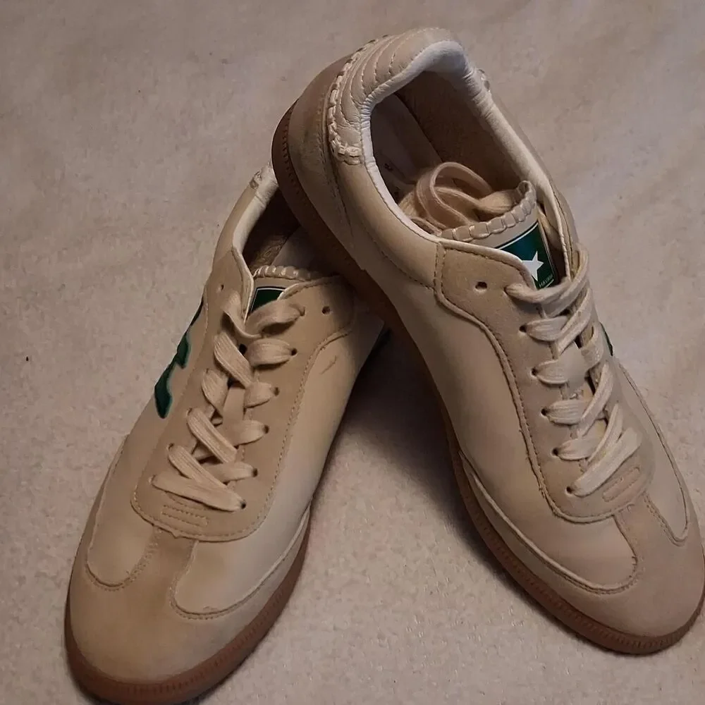 Havana-co Women's Cream and Tan Trainers